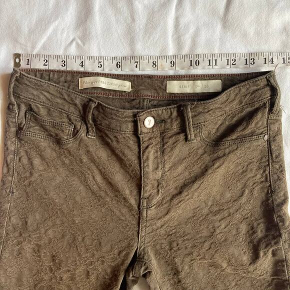 Pilcro and the Letterpress Serif Textured Pants Size 28 - Picture 8 of 10